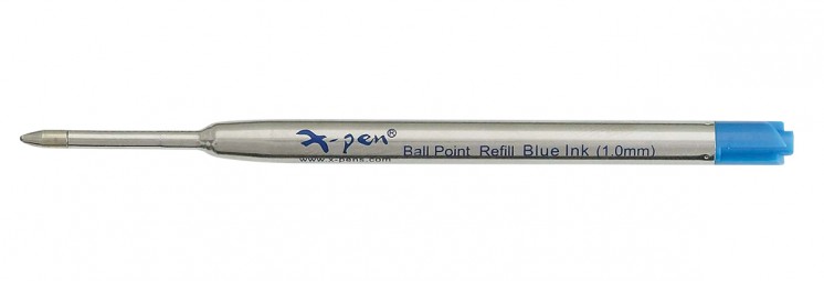 ball pen refill 1 pack (10 pcs) 98mm - Swiss tip, USA blue ink