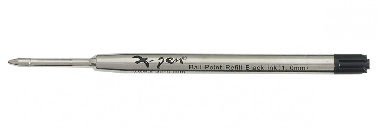 ball pen refill 1 pack (10 pcs) 98mm - Swiss tip, USA black ink