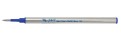 Metal roller refill, blue ink, metal case 1 pack (10 pcs) - German tip, German ink