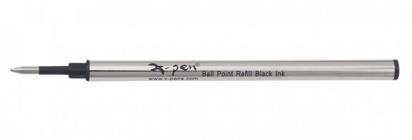 Metal roller refill ,black ink ,metal case 1 pack (10 pcs) - German tip, German ink